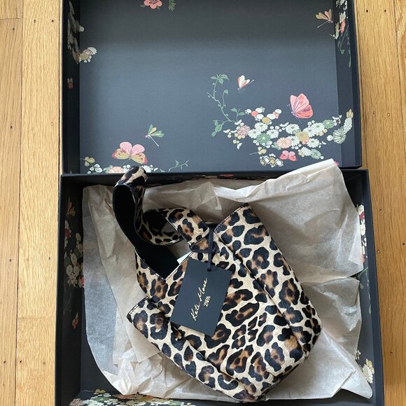 Zara X Kate Moss ANIMAL PRINT LEATHER MINI BUCKET BAG, NWT - Picture 6 of 10